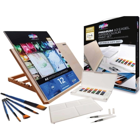 Zieler A3 Easel Watercolourset Gift Set