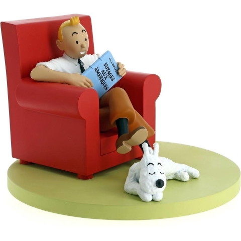 Kuifje Iconen -  Kuifje in rode leunstoel