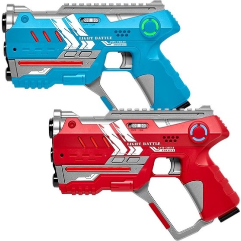 Light Battle Connect Lasergame set - Rood/Blauw - 2 laserguns - Met unieke Anti-Cheat functie - Laser game speelgoed voor 2 spelers