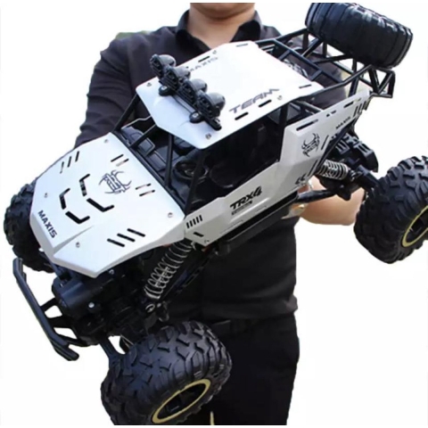 Monstertruck 37 cm | 1:12 4WD RC Automaat | Versie 2.4G Radio Control | RC Auto Speelgoed | afstandsbediening auto Off Road - Zwart