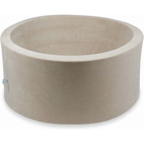 Ballenbak - 90x40cm - beige - zonder ballen - velvet