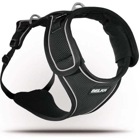 Curli Belka Harness honden tuigje - Zwart - XL