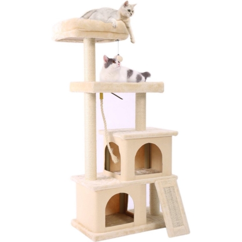 Happyment® Luxe Krabpaal voor Katten - Creme - Zachte Kattenmand hangmat - Kattenspeelgoed - Black friday - Sinterklaas - Kerstcadeau