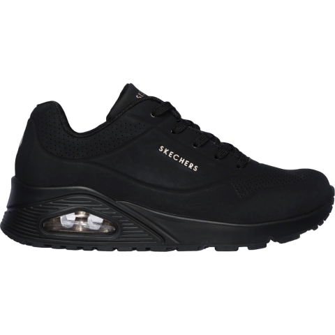 Skechers Uno - Stand On Air Dames Sneakers - Zwart - Maat 40