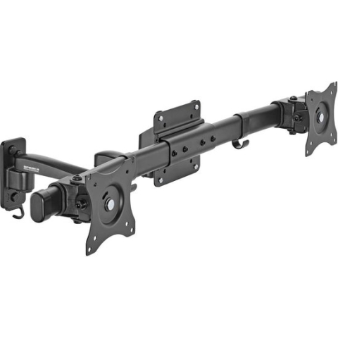 SpeaKa Professional SP-TVM-512 Monitor-wandbeugel 2-voudig 33,0 cm (13) - 68,6 cm (27) Draaibaar, Kantelbaar, Zwenkbaar