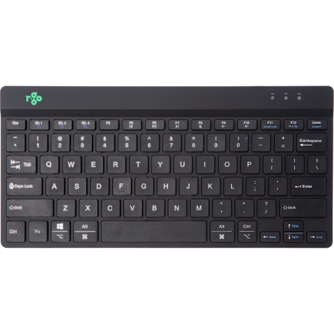 R-Go Compact Break ergonomisch toetsenbord, Bluetooth 5.0, Met pauzesoftware, QWERTY (US) layout, Oplaadbaar, Zwart