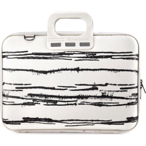Bombata 15 inch Laptoptas - Black&White - 15,6 - Wit