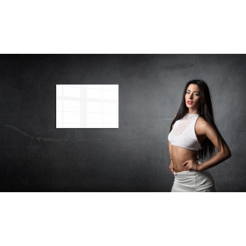 Hoog rendement infrarood stralingspaneel 580 Watt 60x90 cm wit glas zonder frame Welltherm