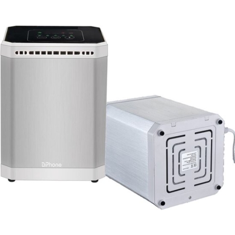 DrPhone AIR02 -  Luchtreiniger – HEPA Filter - 10m² - Ionizer - 40db - Luchtverfrisser - Verwijderd geuren - Zilver