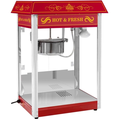 Royal Catering Popcornmachine - Retro design - Rood