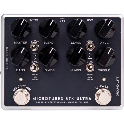 Darkglass Microtubes B7K Ultra V2 Aux - Bass pre-amp en overdrive - Zwart