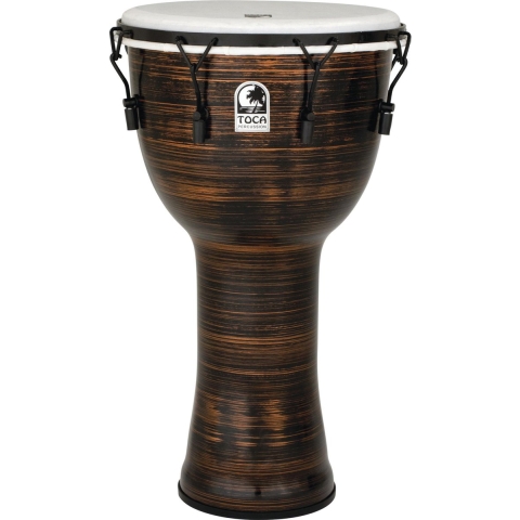 Toca Percussion Freestyle II DjembeTF2DM-14SCB 14", Key, Spun Copper, + Bag - Djembe