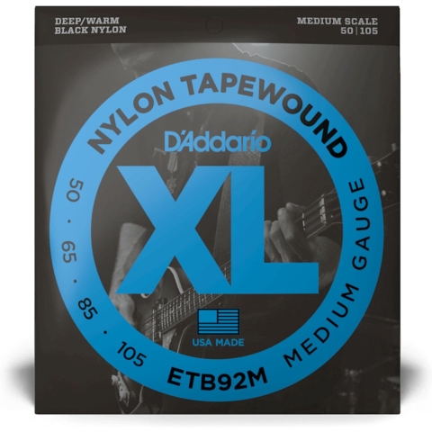 D'Addario 4er Bass XL Tapewound 50-105 Medium Scale, Nylon, ETB92M - Snarenset voor 4-string basgitaar