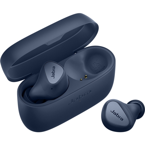 Jabra Elite 4 - Draadloze Oordopjes met Active Noise Cancelling - Bluetooth 5.2 Multipoint - 28 uur batterij - Blauw