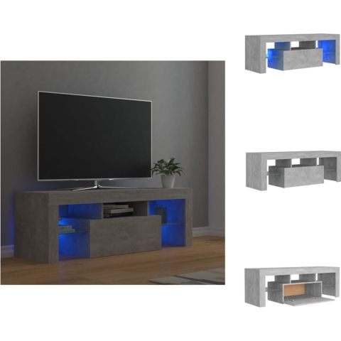 vidaXL TV-meubel - TV-meubels - 120x35x40 cm - RGB LED-verlichting - Kast