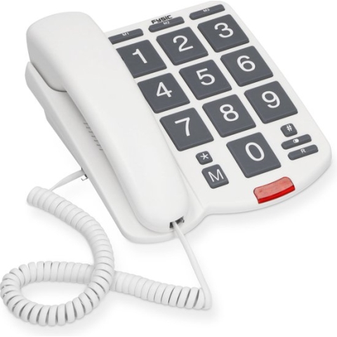 Profoon - Huistelefoon - Bedraad - Senioren - Grote Toetsen - Big Button - Extra Luid +6db - Geschikt voor Hoorapparaat
