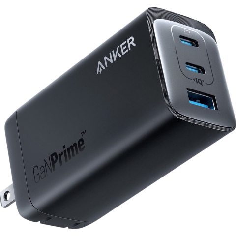 Anker 737 GaNPrime (120W) Fast Charge USB-C en USB-A Adapter Zwart