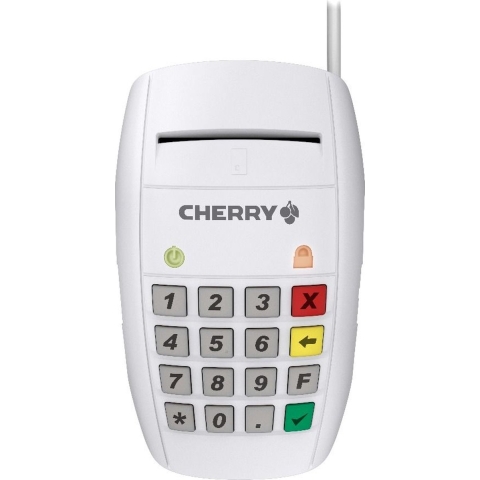 CHERRY Smart Terminal ST-2100, Lecteur de Carte à Puce USB de Haute qualité, Saisie sécurisée du Code PIN