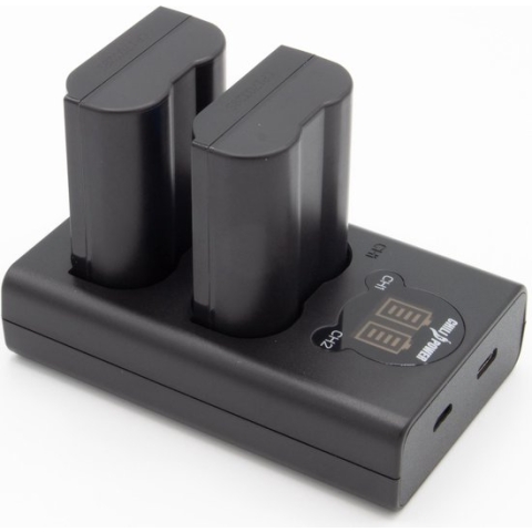 ChiliPower EN-EL15 Nikon USB Duo Kit - Camera accu set