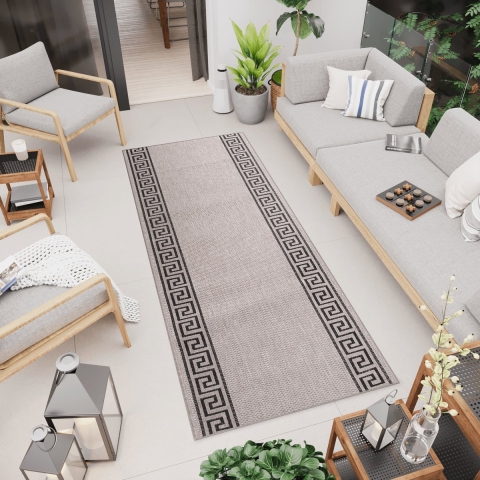 Tapiso Floorlux Tapijt Loper Grijs Rug Tapijtloper Kleed Maat- 70x1300