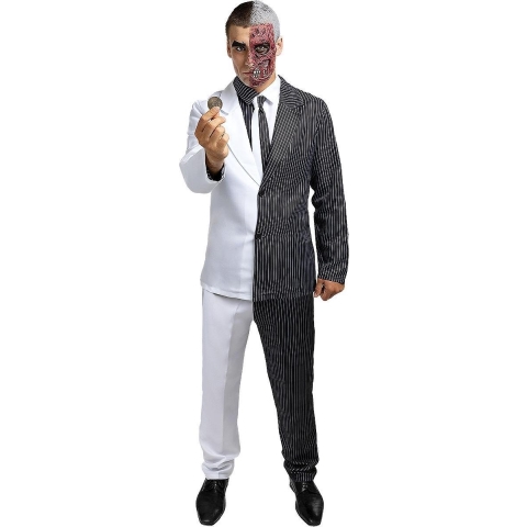 FUNIDELIA Two-Face kostuum - Batman voor mannen - Maat: Standaard