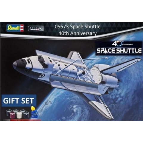 1:72 Revell 05673 Space Shuttle, 40th. Anniversary - Gift Set Plastic Modelbouwpakket