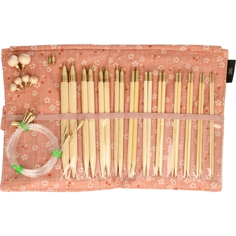 Seeknit Shirotake verw. rondbreinaaldenset STD roze.