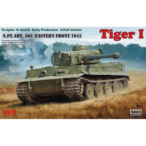 1:35 Rye Field Model 5003 Pz.kpfw.VI Ausf. E Early Production Tiger I Plastic Modelbouwpakket