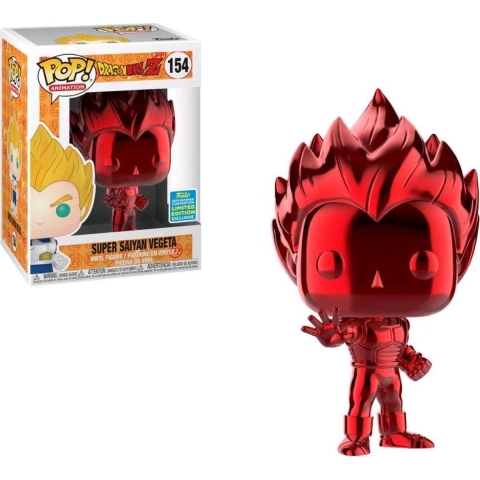 Funko POP! DragonBall Z - Super Saiyan Vegeta (Red Chrome) #154 - 2019 SDCC