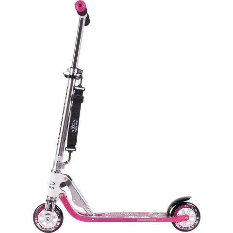 HUDORA Big Wheel Stads Scooter Step Kinderen, roze/wit