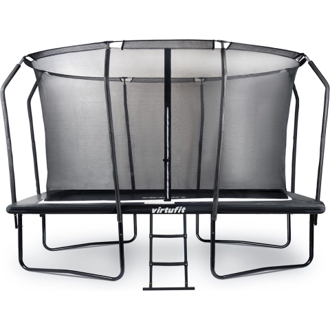VirtuFit Premium Rechthoekige Trampoline met Veiligheidsnet - Zwart - 244 x 366 cm