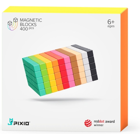 Pixio Magnetic Blocks | 10 kleuren | 400 blokken