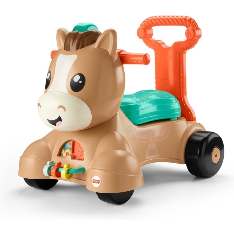 Fisher-Price Pony Loopvriendje - Looptrainer Baby - Bruin - Groen