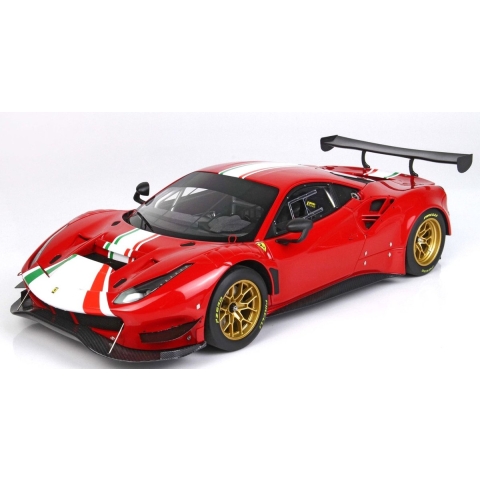 Ferrari 488 GT Modificata 2020 rood oplage 228 stuks, BBR Models P18203B