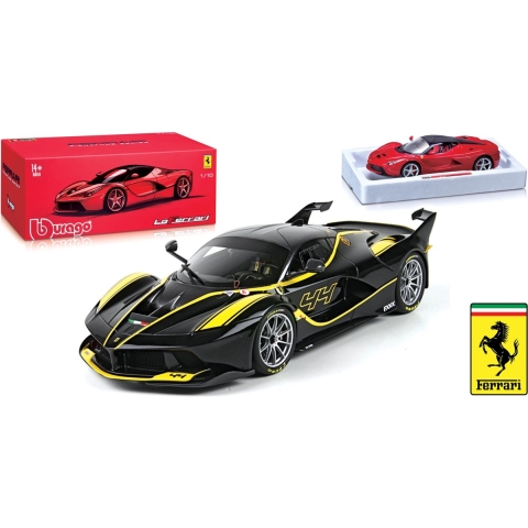 Ferrari Fxx-k #44 Signature 1:18 zwart/geel