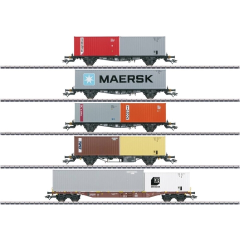 Märklin 47680 H0 Container wagon-set of DB, MHI