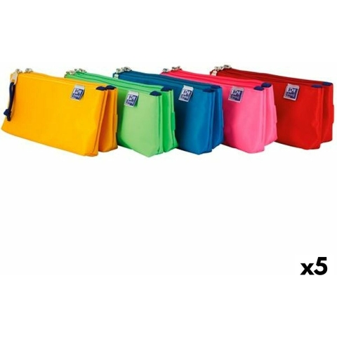 Pennenetui met 2 vakken Oxford Kangoo Kids (22 x 5 x 10 cm) (5 Stuks)