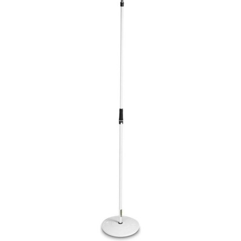 Gravity MS 23 W - Microfoonstatief, ronde voet, wit - wit