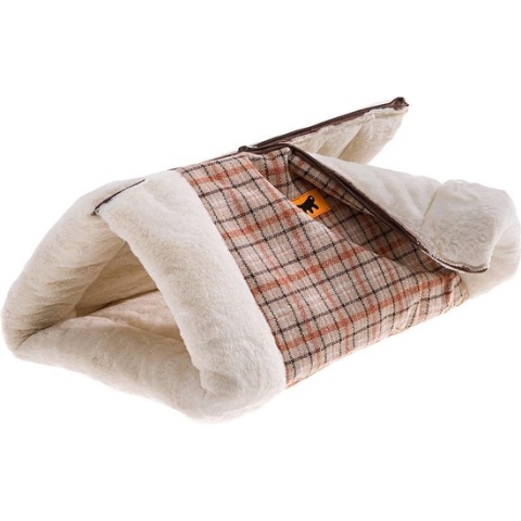 kattenhuis Igloo 86 x 54 cm textiel beige