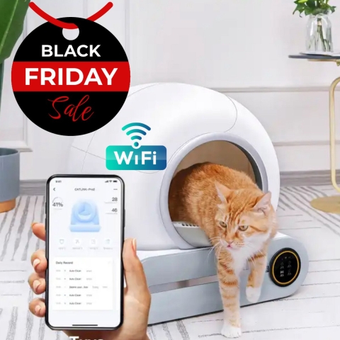 Automatische Zelfreinigende Kattenbak - 65L - APP-WIFI
