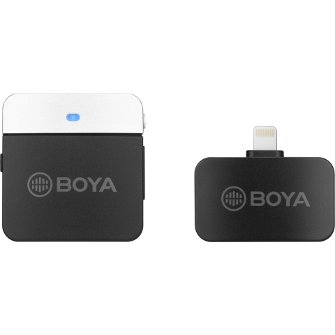 Boya 2.4 GHz Dasspeld Microfoon Draadloos BY-M1LV-D voor iOS