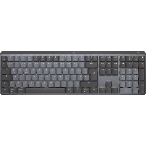 Logitech MX Mechanical toetsenbord RF-draadloos + Bluetooth QWERTZ Duits Grafiet, Grijs