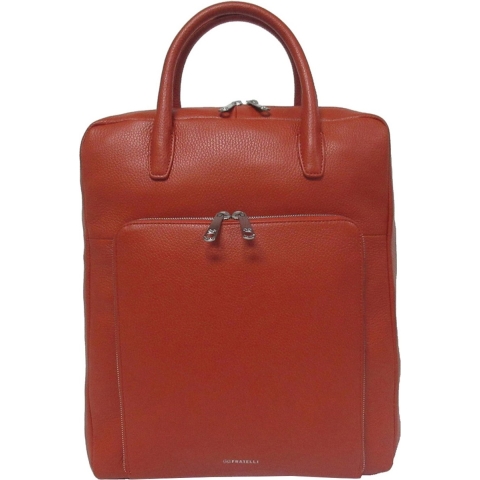 Gigi Fratelli Dames Laptop Rugzak / Rugtas / Laptoptas / Werktas - Shopper - Oranje - 15 inch