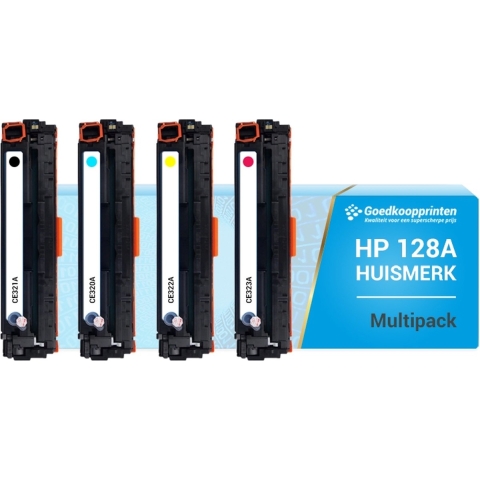 Huismerk voor HP 128A toner cartridge Multipack set