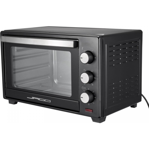 Jago - Mini-oven met circulatielucht en timer - binnenverlichting - dubbele glazen deur - 1600W - 30L
