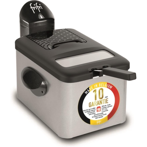 Frifri 1948 DuoFil - Frituurpan - 4,5L - 3200W - Koolstof geur- en vetfilter - Zilver