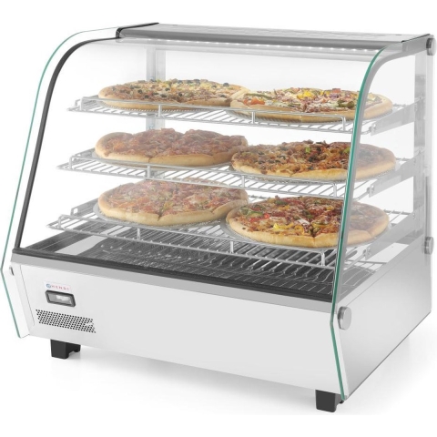 Hendi Opzet Warmhoudvitrine - 160 Liter - 3 Etages - 857x568x(H)686mm