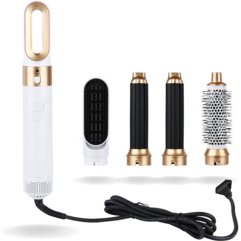 Fameilleur Airstyler wit Nieuwe versie 5 in 1 Multistyler 5 IN 1 SET Föhn Föhnborstel Krulborstel Hairstyler Krultang Hairwrap Stijltang stijl tang- Multistyler tiktok- krul tang- haar droger- Borstel - Haardroger Multi styler - Fohnborstel