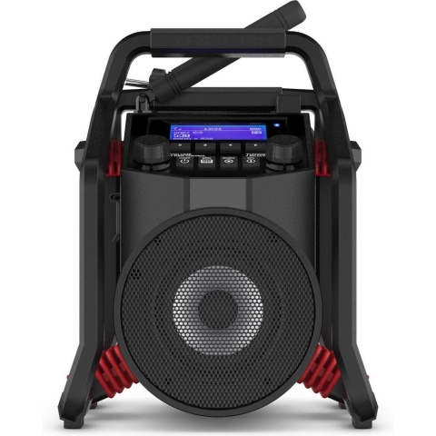 PerfectPro bouwradio Powerplayer, DAB+ en Bluetooth, AUX en USB-ingang, interne accu, schokbestendig, IP65 - PP2