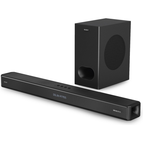 Majority Sierra Plus Dolby Atmos 2.1.2 Soundbar + Subwoofer - 400W, 3 x HDMI, Bluetooth, Optical, USB